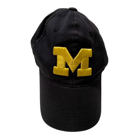 University of Michigan Wolverines Embroidered Logo Navy Blue Baseball Cap - Picture 9 of 9